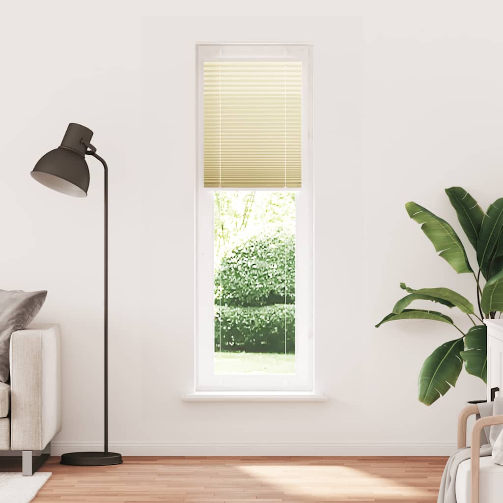 Tenda Plissettata Crema 60x200 cm Larghezza Tessuto 59,4 cm