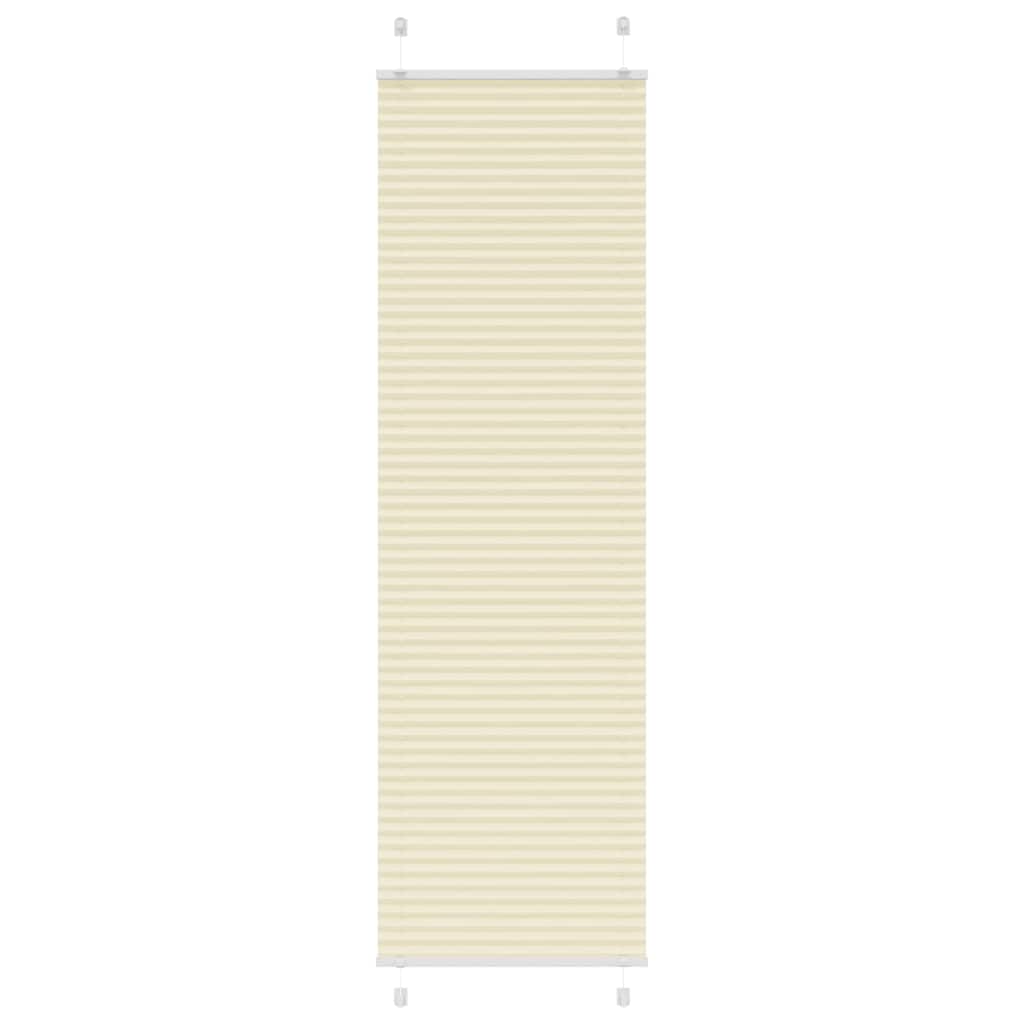 Tenda Plissettata Crema 65x200 cm Larghezza Tessuto 64,4 cm