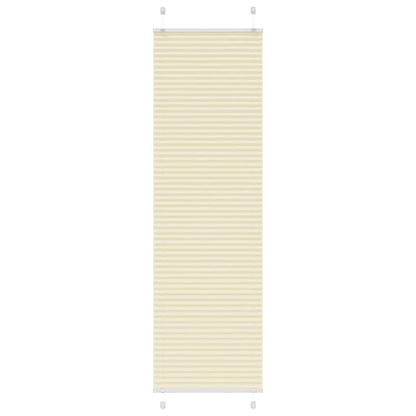 Tenda Plissettata Crema 65x200 cm Larghezza Tessuto 64,4 cm