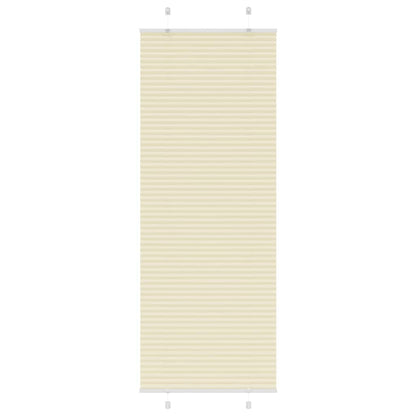 Tenda Plissettata Crema 75x200 cm Larghezza Tessuto 74,4 cm