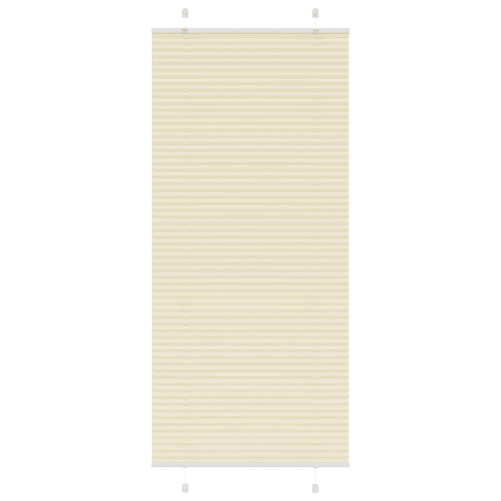 Tenda Plissettata Crema 85x200 cm Larghezza Tessuto 84,4 cm