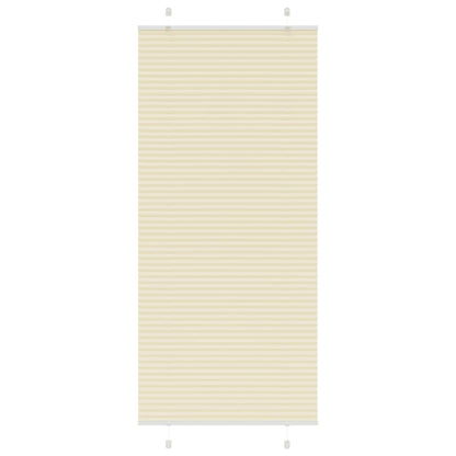 Tenda Plissettata Crema 85x200 cm Larghezza Tessuto 84,4 cm