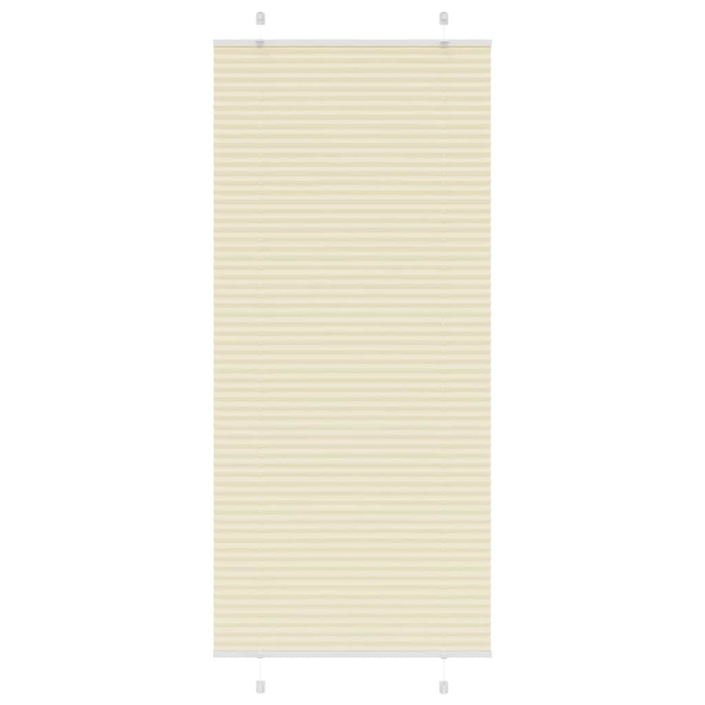 Tenda Plissettata Crema 90x200 cm Larghezza Tessuto 89,4 cm