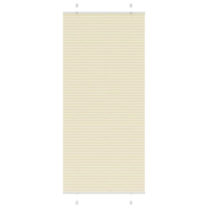Tenda Plissettata Crema 95x200 cm Larghezza Tessuto 94,4 cm