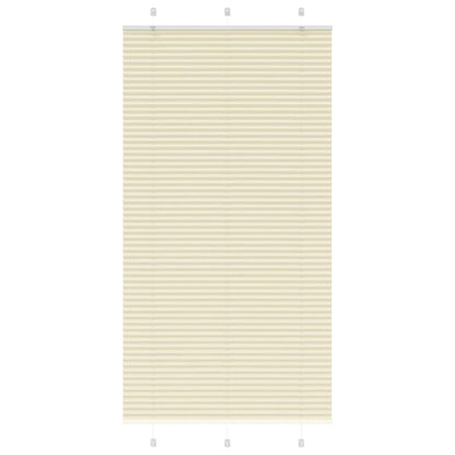 Tenda Plissettata Crema 105x200 cm Larghezza Tessuto 104,4 cm