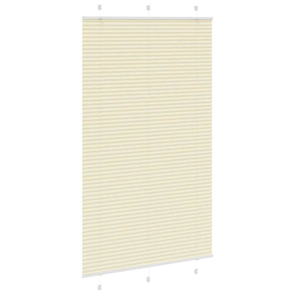Tenda Plissettata Crema 115x200 cm Larghezza Tessuto 114,4 cm