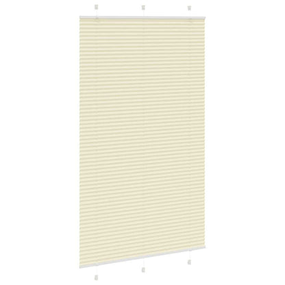 Tenda Plissettata Crema 120x200 cm Larghezza Tessuto 119,4 cm