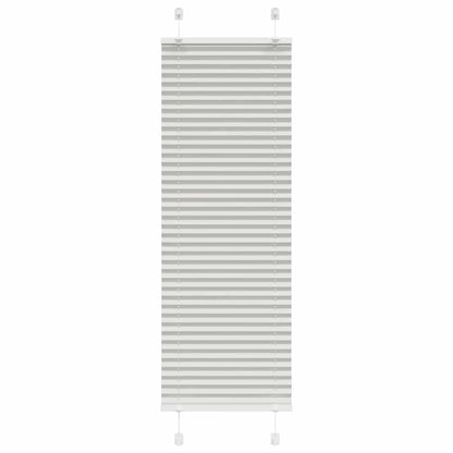 Tenda Plissettata Grigio Chiaro 45x100 cm Larghezza Tessuto