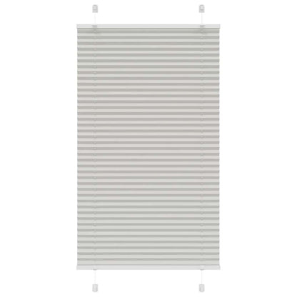 Tenda Plissettata Grigio Chiaro 80x100 cm Larghezza Tessuto