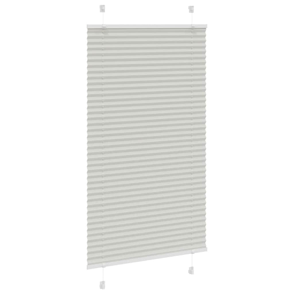 Tenda Plissettata Grigio Chiaro 80x100 cm Larghezza Tessuto | homemem39