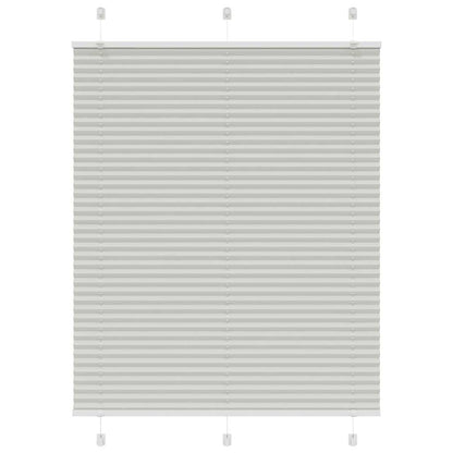 Tenda Plissettata Grigio Chiaro 105x100 cm Larghezza Tessuto
