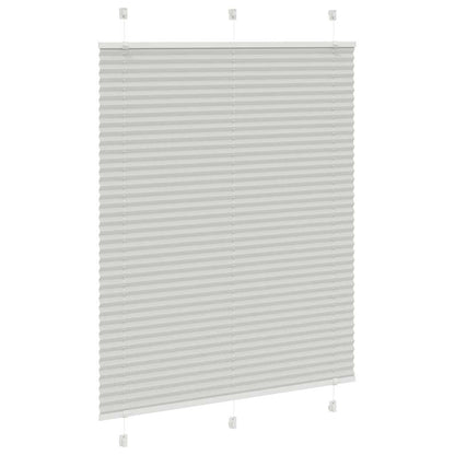 Tenda Plissettata Grigio Chiaro 105x100 cm Larghezza Tessuto | homemem39