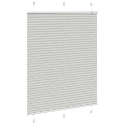 Tenda Plissettata Grigio Chiaro 110x100 cm Larghezza Tessuto