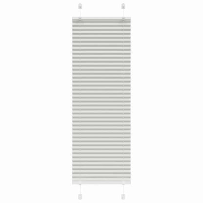 Tenda Plissettata Grigio Chiaro 45x150 cm Larghezza Tessuto