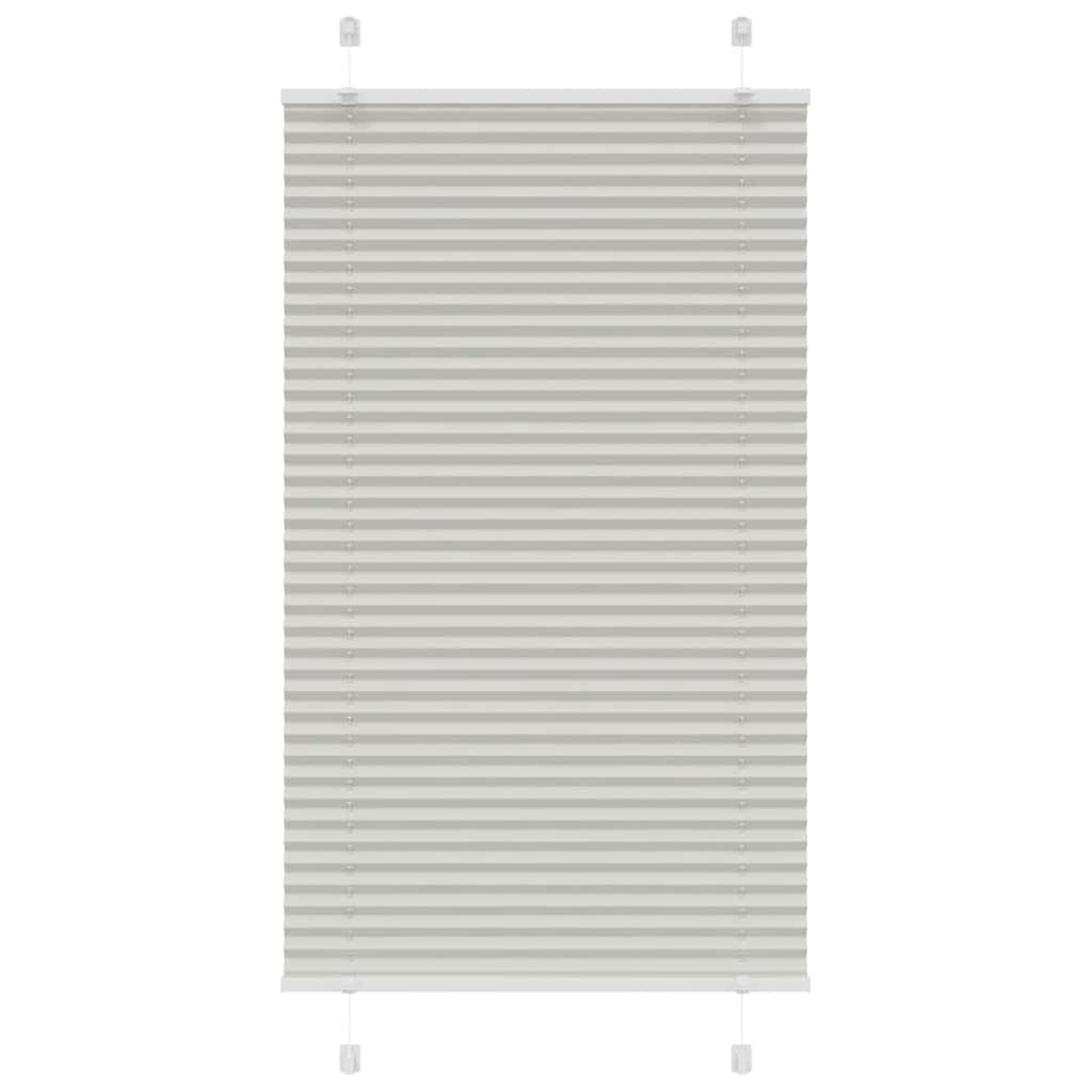 Tenda Plissettata Grigio Chiaro 75x150 cm Larghezza Tessuto | homemem39