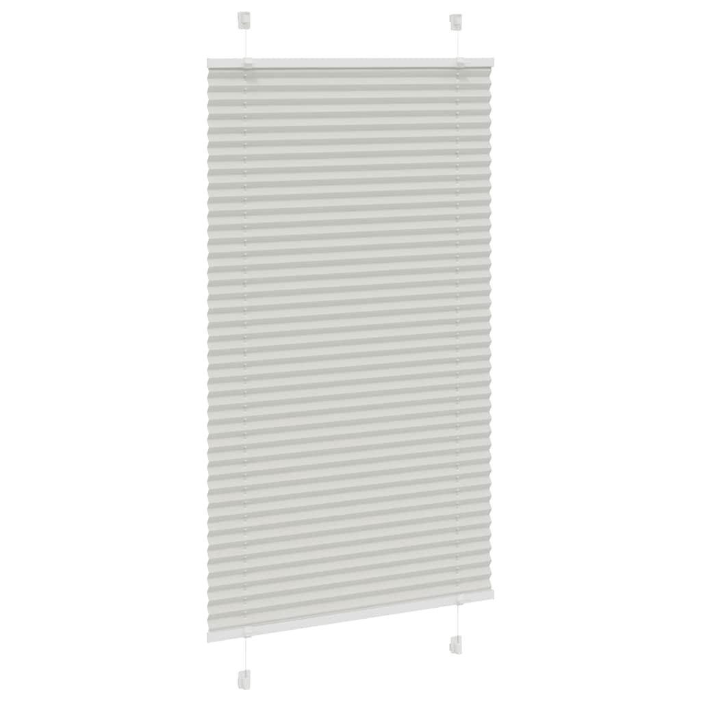 Tenda Plissettata Grigio Chiaro 75x150 cm Larghezza Tessuto | homemem39