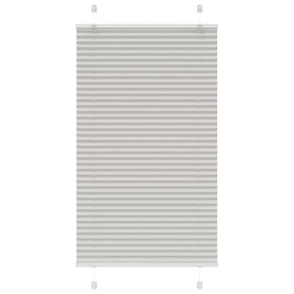 Tenda Plissettata Grigio Chiaro 80x150 cm Larghezza Tessuto