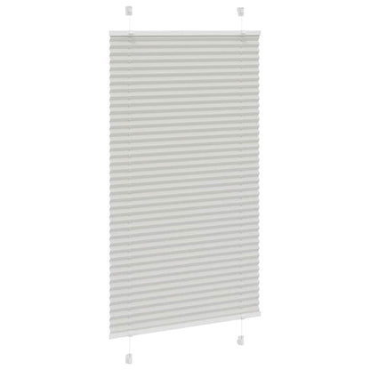 Tenda Plissettata Grigio Chiaro 80x150 cm Larghezza Tessuto | homemem39