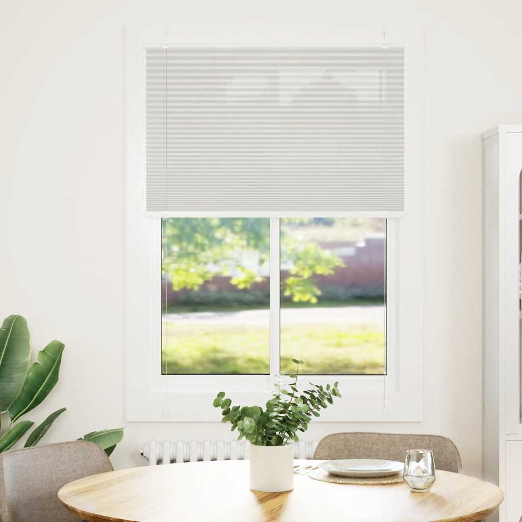 Tenda Plissettata Grigio Chiaro 85x150 cm Larghezza Tessuto | homemem39