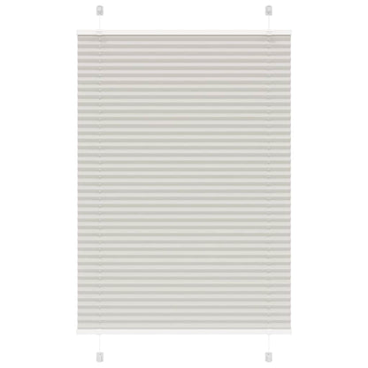 Tenda Plissettata Grigio Chiaro 95x150 cm Larghezza Tessuto