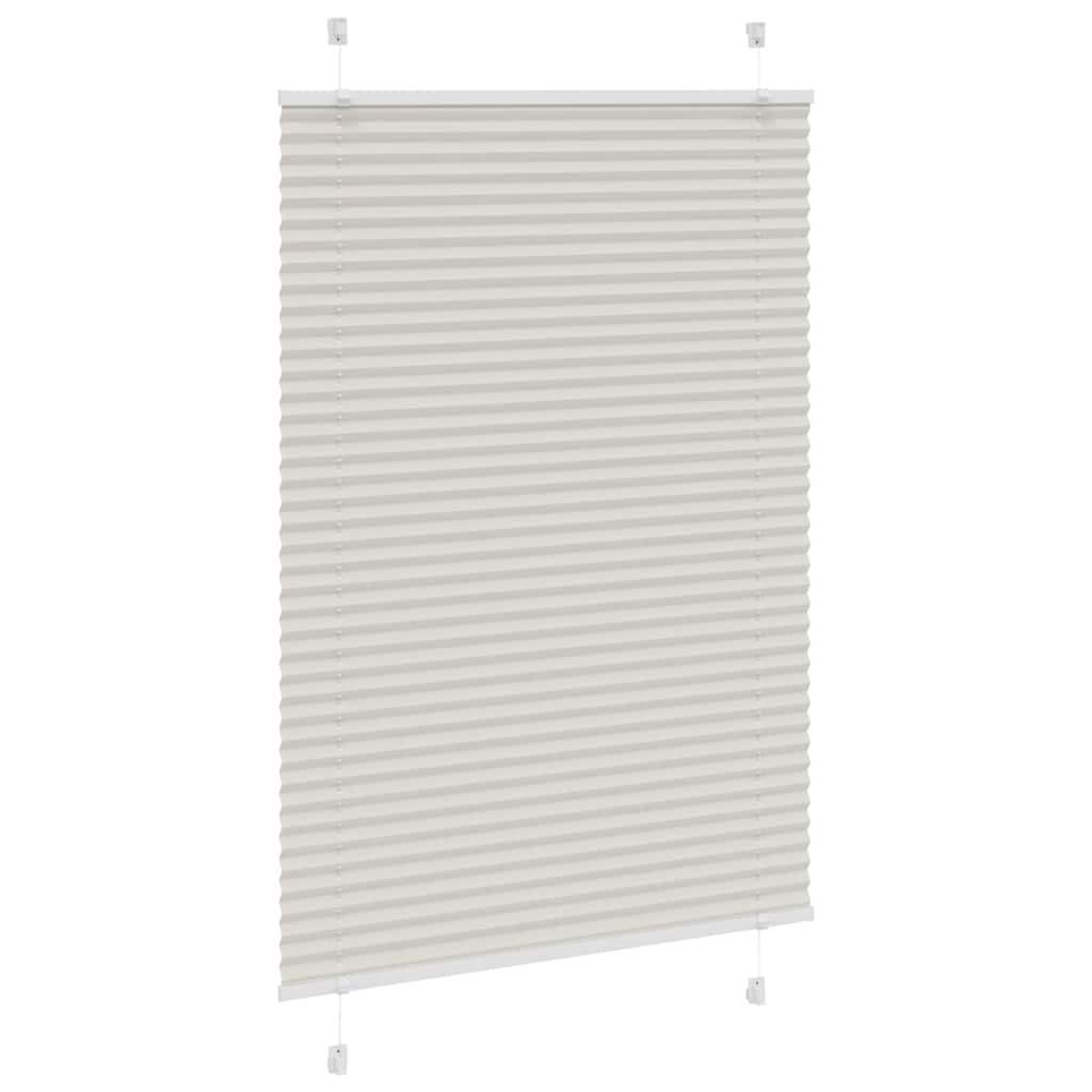 Tenda Plissettata Grigio Chiaro 95x150 cm Larghezza Tessuto | homemem39