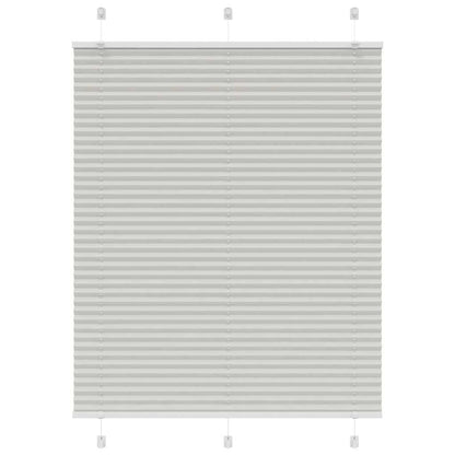 Tenda Plissettata Grigio Chiaro 105x150 cm Larghezza Tessuto