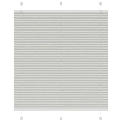 Tenda Plissettata Grigio Chiaro 120x150 cm Larghezza Tessuto