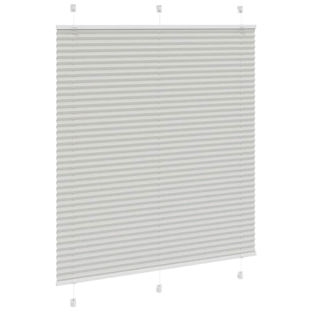 Tenda Plissettata Grigio Chiaro 120x150 cm Larghezza Tessuto | homemem39