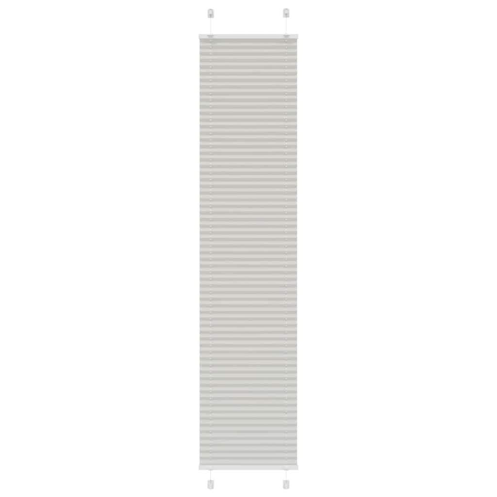 Tenda Plissettata Grigio Chiaro 40x200 cm Larghezza Tessuto