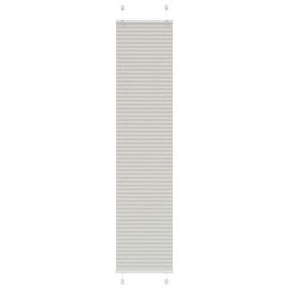 Tenda Plissettata Grigio Chiaro 40x200 cm Larghezza Tessuto