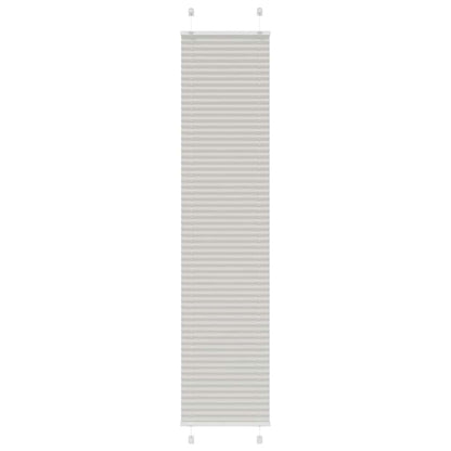 Tenda Plissettata Grigio Chiaro 50x200 cm Larghezza Tessuto