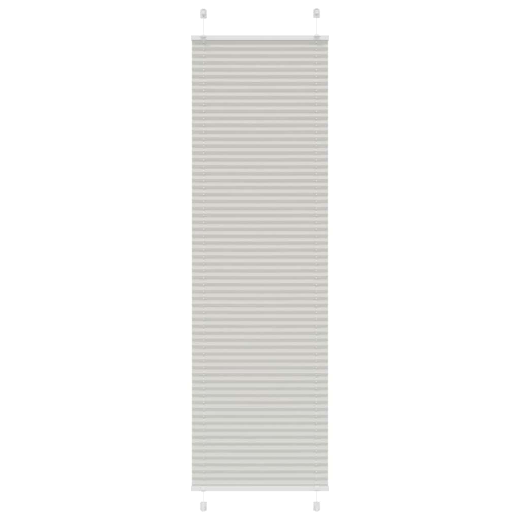 Tenda Plissettata Grigio Chiaro 55x200 cm Larghezza Tessuto | homemem39