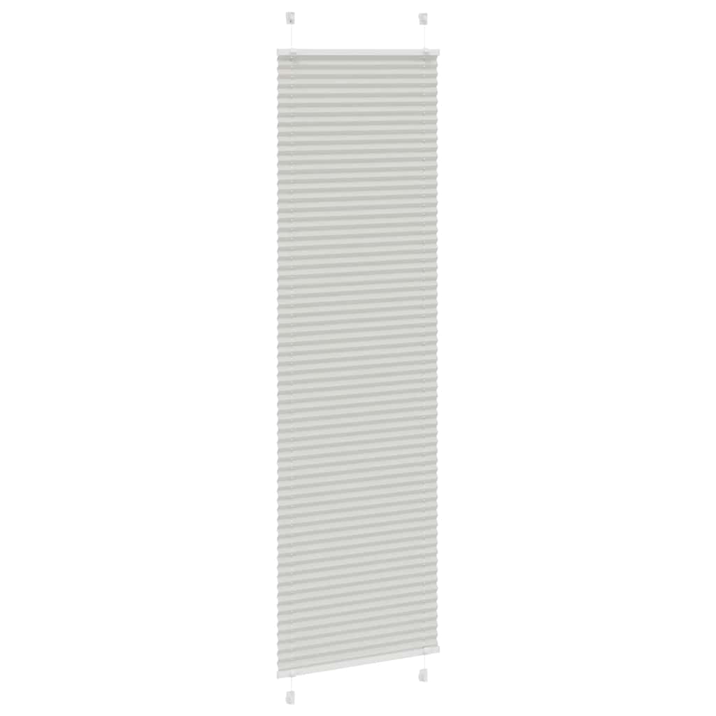 Tenda Plissettata Grigio Chiaro 55x200 cm Larghezza Tessuto | homemem39