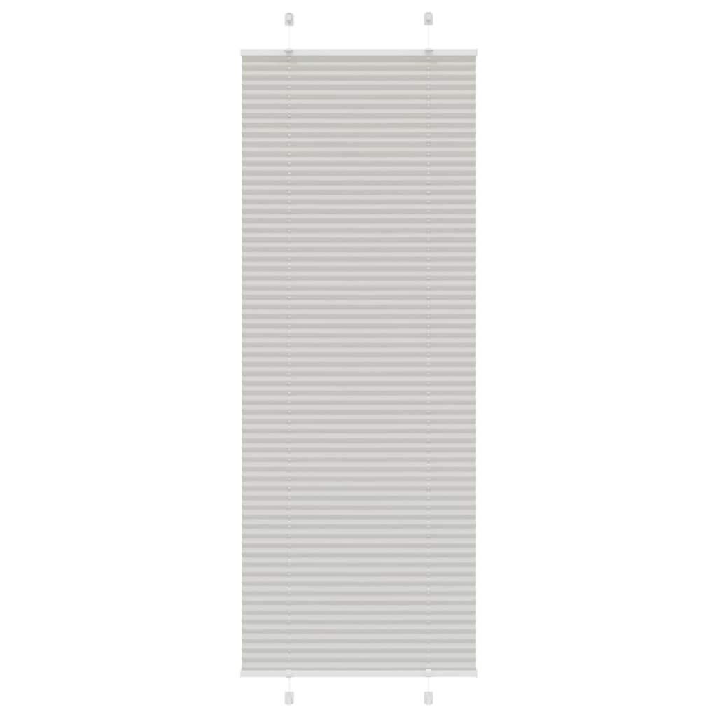 Tenda Plissettata Grigio Chiaro 70x200 cm Larghezza Tessuto | homemem39