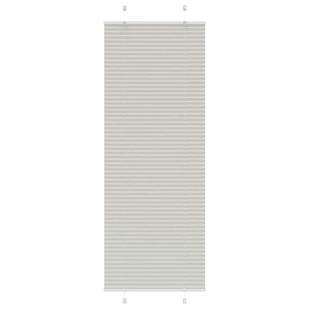 Tenda Plissettata Grigio Chiaro 80x200 cm Larghezza Tessuto | homemem39