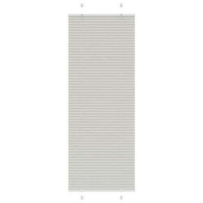 Tenda Plissettata Grigio Chiaro 80x200 cm Larghezza Tessuto | homemem39