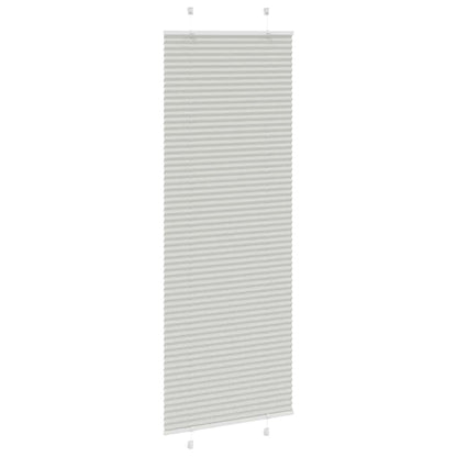 Tenda Plissettata Grigio Chiaro 80x200 cm Larghezza Tessuto | homemem39