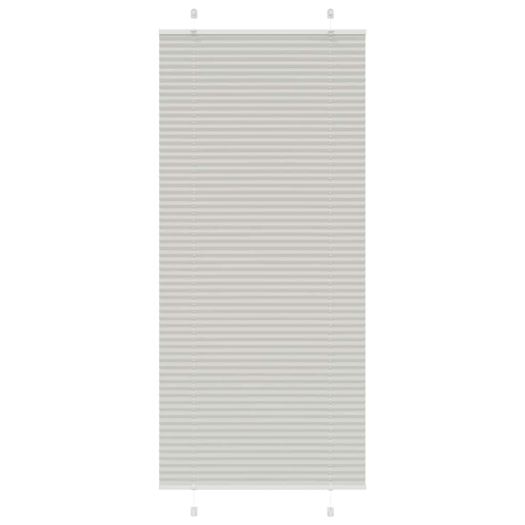 Tenda Plissettata Grigio Chiaro 85x200 cm Larghezza Tessuto | homemem39