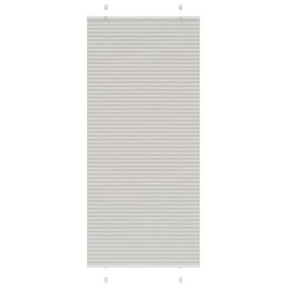 Tenda Plissettata Grigio Chiaro 85x200 cm Larghezza Tessuto | homemem39