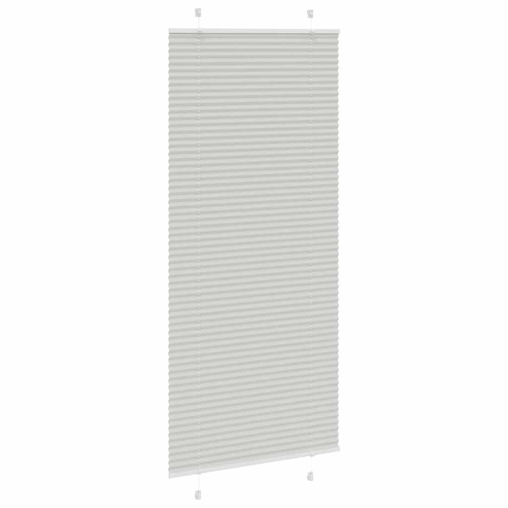 Tenda Plissettata Grigio Chiaro 85x200 cm Larghezza Tessuto | homemem39