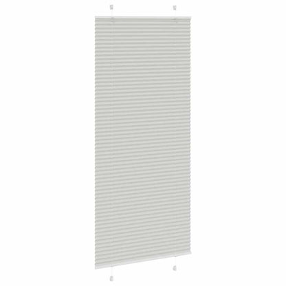 Tenda Plissettata Grigio Chiaro 85x200 cm Larghezza Tessuto | homemem39
