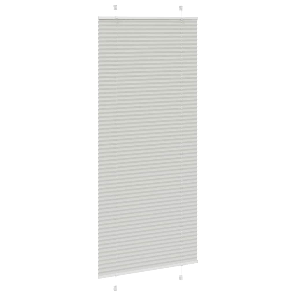 Tenda Plissettata Grigio Chiaro 90x200 cm Larghezza Tessuto | homemem39