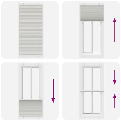 Tenda Plissettata Grigio Chiaro 100x200 cm Larghezza Tessuto | homemem39