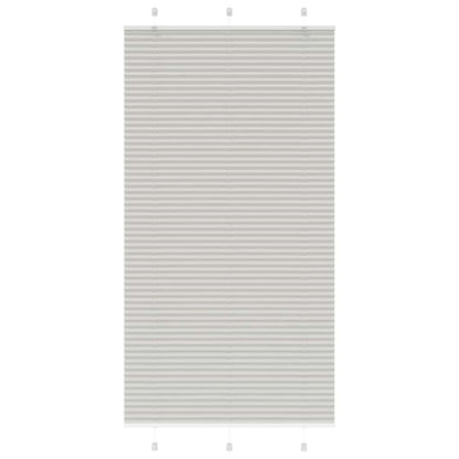 Tenda Plissettata Grigio Chiaro 110x200 cm Larghezza Tessuto
