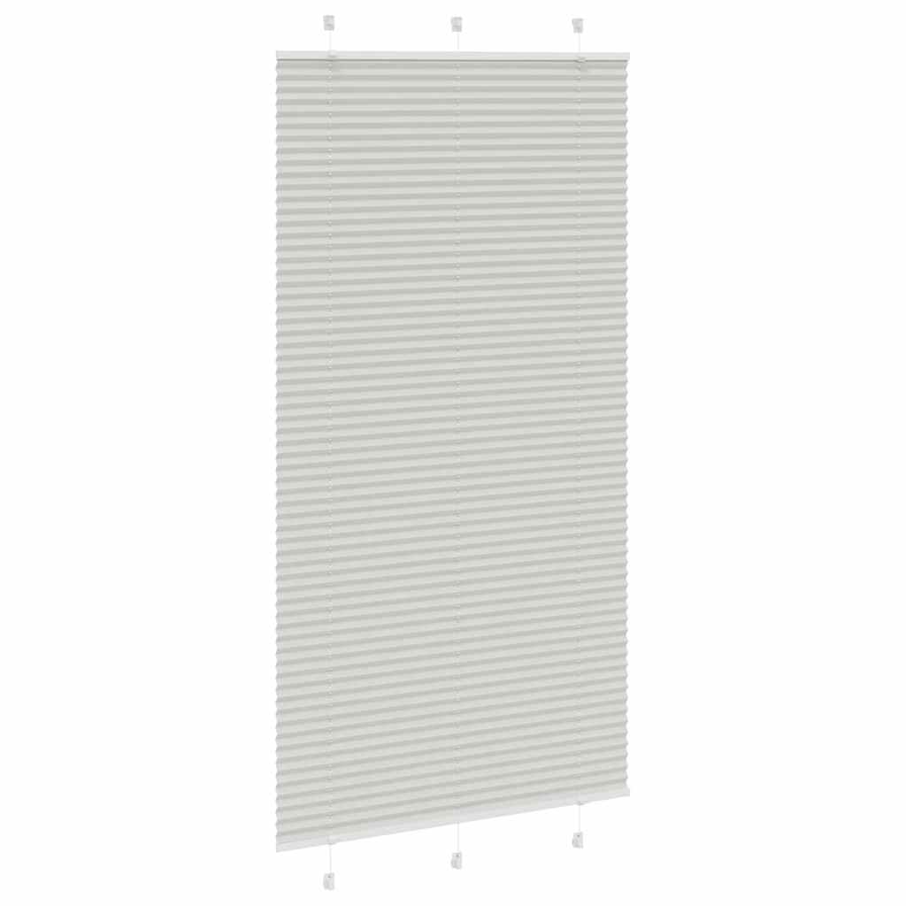 Tenda Plissettata Grigio Chiaro 110x200 cm Larghezza Tessuto | homemem39