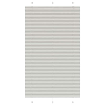 Tenda Plissettata Grigio Chiaro 115x200 cm Larghezza Tessuto