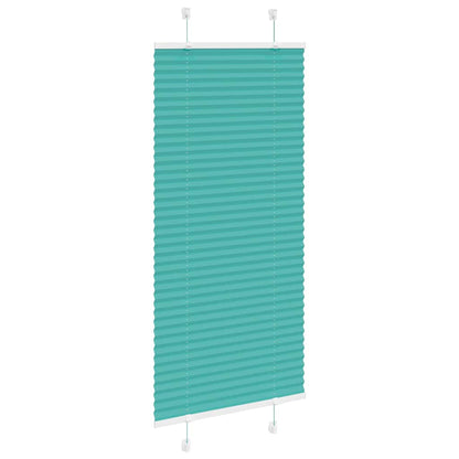 Tenda Plissettata Verde petrolio 65x100 cm Larghezza Tessuto | homemem39