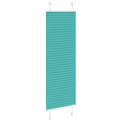 Tenda Plissettata Verde petrolio 40x150 cm Larghezza Tessuto