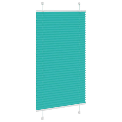 Tenda Plissettata Verde petrolio 70x150 cm Larghezza Tessuto