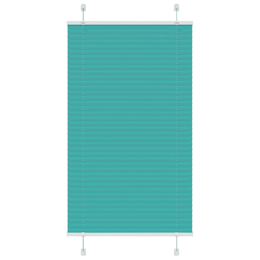 Tenda Plissettata Verde petrolio 80x150 cm Larghezza Tessuto